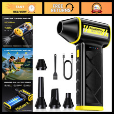 Ultra-Powerful Cordless Air Duster 110000RPM, 3-Speed Rechargeable Dust Blower f picture
