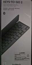 LOGITECH KEYS-TO-GO 2 ULTRA-PORTABLE KEYBOARD WITH COVER 920-012867 New picture