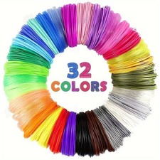3D Pen Filament Refills 1.75mm PLA 10 15 32 Colors Pack Random Set 100 150 320ft picture