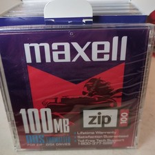 Package of 5 Maxell 100MB Zip 100 Disks - Preformatted for DOS- picture