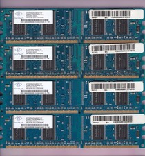 1GB 4x256MB DDR-400 NANYA NT256D64SH4B0GY-5T PC3200 DDR1 Ram Memory Kit Blue picture