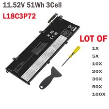 ❤️LOT L18L3P73 Battery For Lenovo ThinkPad T490 T495 P43S L18C3P72 L18M3P74 51Wh picture