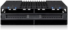 ICY DOCK 4 Bay 2.5 SAS/SATA SSD/HDD Tool Free Mobile Rack for 5.25