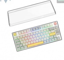 Geekria 75% 84-Key Knob Keyboard Dust Cover, Clear Acrylic Keypads Cover, Compat picture