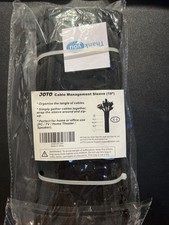 Joto Flexible Cable Sleeve Wrap Cover, Black - (Pack of 4) picture