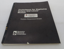 Techniques For Digitizing Rotary and Linear Motion 1976 Dynamics Research Corp. picture