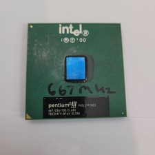 Intel Pentium III CPU Processor 667MHz 256K 133 1.65V SL3XW Socket 370 picture