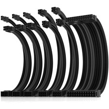 PSU Extension Cable Kit 24-PIN/2x8-PORT/3x8-PORT 30cm Black picture