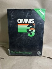 Vintage Rare OMINIS 3 Macintosh 512K The Database Manager Complete in Box picture