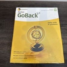 Symantec Norton GoBack 4.0 Factory Sealed Windows XP 2000 ME 98 New NOS picture