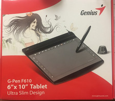 Genius G-Pen F610 USB Tablet With Box. Great Shape.  Never used picture