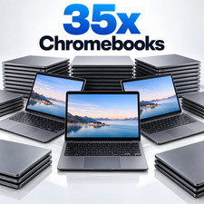 LOT of 35x - Chromebooks - Samsung, HP, Toshiba, Lenovo- All Working, Great Cond picture