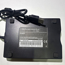USB Portable Diskette Drive External USB 3.5in Floppy Drive, Black PC picture