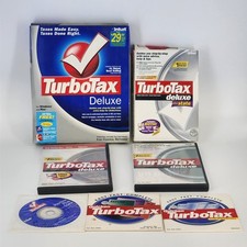 TurboTax Deluxe Software Collection 2000-2005 Intuit CD-ROM Vintage Computing picture