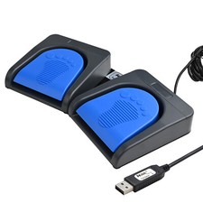 Upgraded USB Double Foot Pedal Game PC Hands Free One Key Control Mouse Keyboard picture