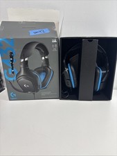 Logitech G432 3.5mm Wired Surround Sound Gaming Headset - Black/Blue picture