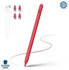 Active Stylus Pen for Touchscreen 1.5mm Tip USB-C Rechargeable Red Aluminum picture
