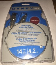 Dynex FireWire 6/4-pin Cable 14 Feet----BRAND NEW IN PACKAGE picture