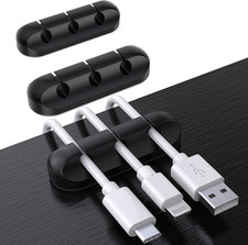 Cable Holder Clips, 3-Pack Cable Management Cord Organizer Clips Silicone Self A picture