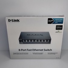 D-Link 10/100 8 Port Gigabit  Fast Ethernet Switch DGS-108 Brand New  picture