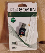USB 2.0 Wireless 802.11n WiFi Adapter Mini Dongle 150 Mbps Black PC no antenna picture