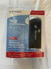 KENSINGTON WALL/AUTO/AIR NOTEBOOK POWER ADAPTER W/USB POWER PORT-NEW picture