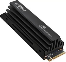 Crucial SSD T705 1TB Endurance PCIe Gen5 NVMe M.2 2280  Heatsink CT1000T705SSD5 picture