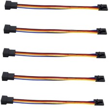 SIXQJZML 5Pcs 5Pin to 4Pin Fan Adapter Cable,PC CPU Fan Connector Converter picture