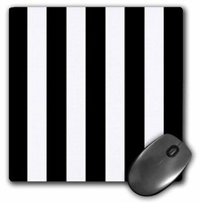 3dRose Black and White Stripes Pattern - vertical striped stripy stripey stripe picture
