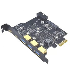 USB 3.2 GEN1 PCIE Expansion Card 5-Ports 2*Type-C 3*USB-A 19-Pin Adapter 5Gbps picture
