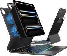 typecase EDGE+ Space Black Keyboard with Carbon Fiber Black Back Case XX224 picture