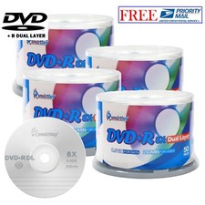 200-Pack SmartBuy Logo Top Surface DVD+R DL 8X Dual Layer 8.5GB Recordable Disc picture