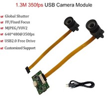 350fps Global Shutter USB2.0 Camera Module 78° No Distortion UVC Free Drive OTG picture