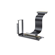 PCI-E 4.0 16X 90° High Speed Riser Cable for Vertical GPU Mount Bracket. picture