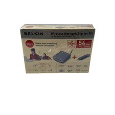 Vintage Belkin Wireless Network Starter Kit 54 Mbps (Sealed) picture