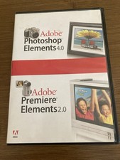 Adobe Photoshop Elements 4.0 Premiere Elements 2.0 Serial Numbers Tested w/Case picture