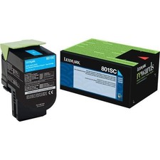 Lexmark Unison 801SC Original Standard Yield Laser Toner Cartridg 80C1SC0 picture
