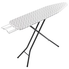 AMAZON BASICS HEIGHT ADJUSTABLE FULL-SIZE FOLDABLE IRONING BOARD CHEVRON picture