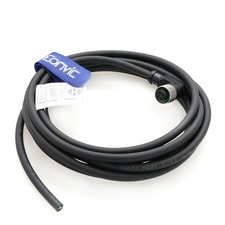 Industrial M12 4 Pin Female Right Angle Aviation Connector Electrical Cable 3M picture