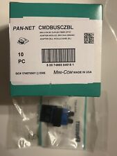 Panduit CMDBUSCZBL SC duplex mini-com module fiber optic adapter, Bulk Head picture