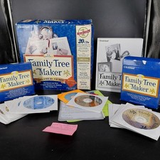 Vintage Broderbund Family Tree Maker Deluxe 20 CD Set Ver 7 Win95 98 Genealogy picture