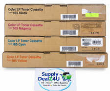 Ricoh CL3500 CL3500N Type 165 CMYK Toner Set Genuine OEM 4-Pack NEW picture
