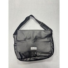 Kenneth Cole Black Messenger Bag Laptop Crossbody Shoulder Bag Unisex picture