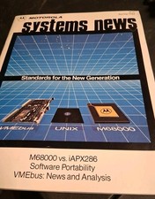 VINTAGE 1984 RARE MOTOROLA NEWS M680000/UNIX/VMEbus picture