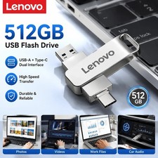 Lenovo 512GB USB Flash Drive Type-C Dual Interface Metal High Speed U Disk picture