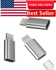 USB C Female to Lightning Male Adapter 3 Pack, Apple MFi Certified, Compatibl... picture