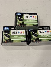 3 Boxes HP 935 Cyan Magenta Yellow Ink Cartridges Ex 1/26-1, 9/24-2 New N9H65FN picture