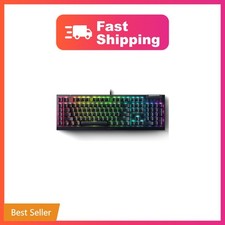 Razer BlackWidow V4 X Mechanical Gaming Keyboard, Yellow Switches, Black | Li... picture