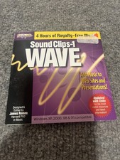 1999 Sound Clips Wave CD ROM New picture