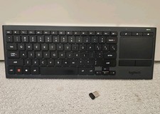 Logitech K830 Wireless Living-Room Illuminated Keyboard Bluetooth w/ USB Dongle picture